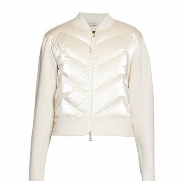 Moncler Mainline Knit & Down Puffer Cardigan size M - Picture 1 of 2